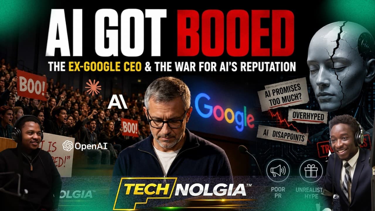 AI Got Booed: The Ex-Google CEO, Dario & the War for AI’s Reputation